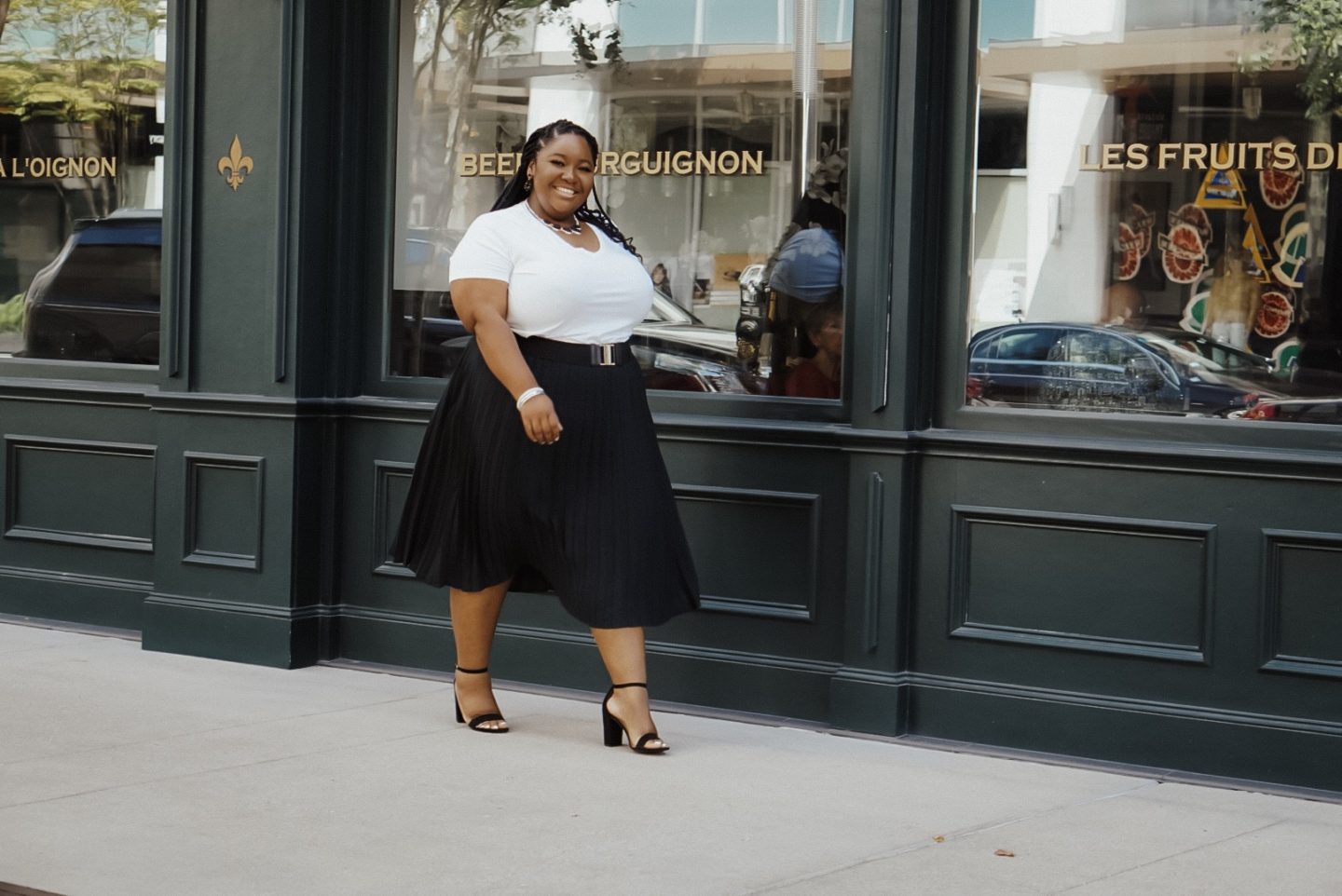 Plus size shop skirts with boots