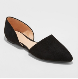 Rebecca Microsuede Pointed Flats