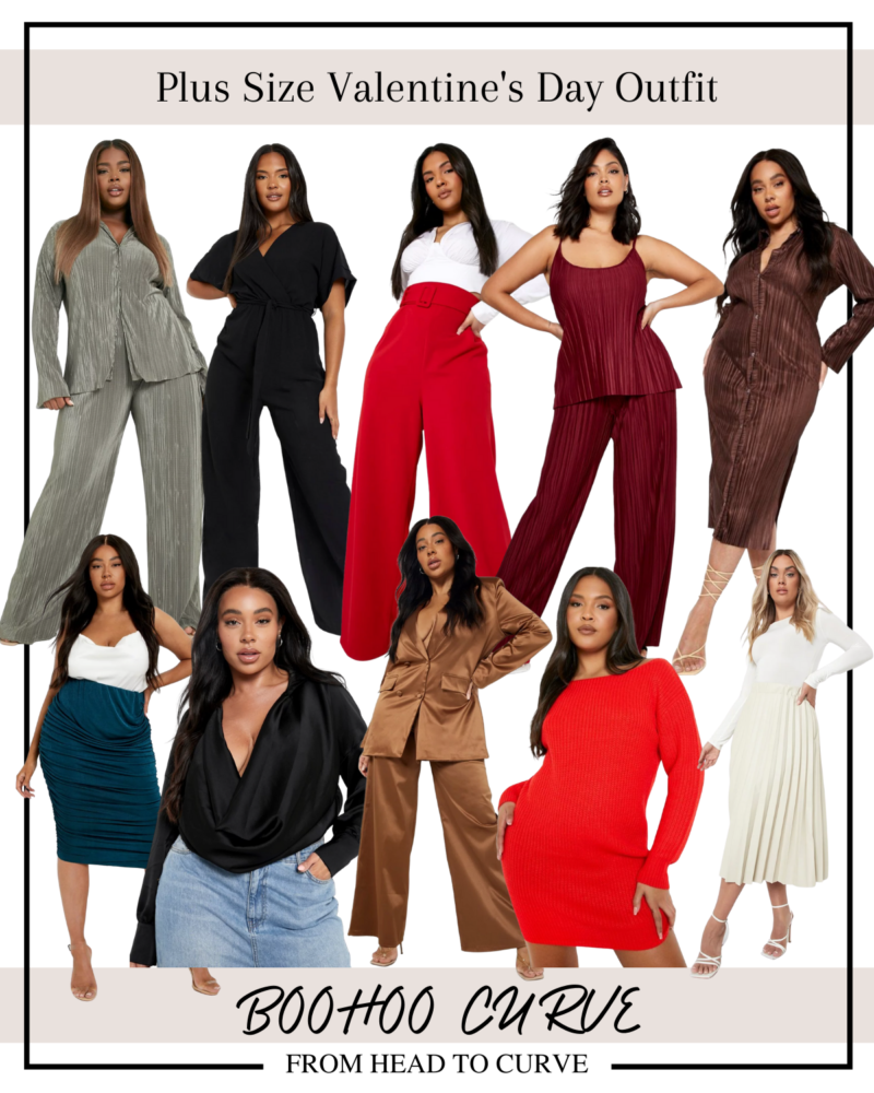 How to style Boohoo Plus Size Outfits for Valentine's Day - From Head ...